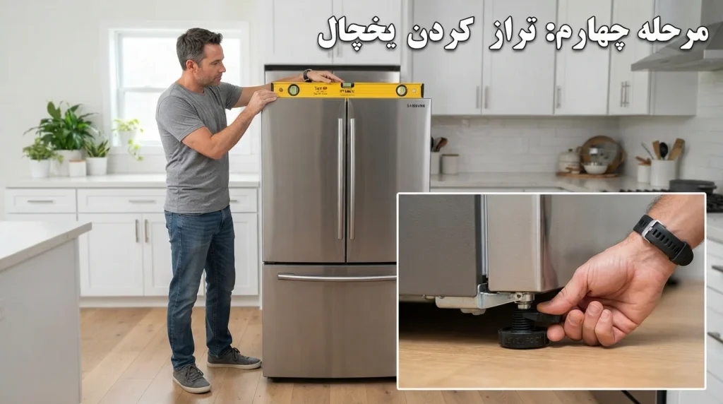 تراز کردن یخچال (روشهای آسان تراز کردن)